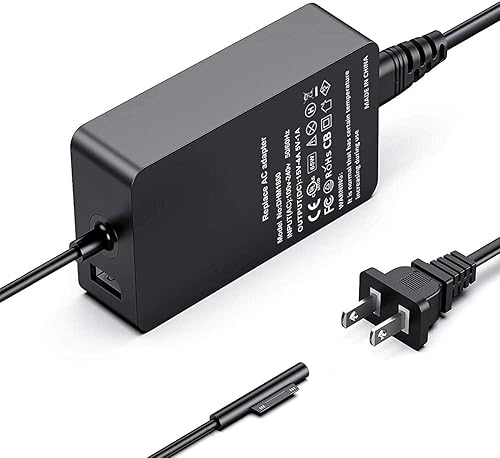 Miniatura 2 de Surface Pro - Cargador para laptop de 65 W, 15 V, 4 A, fuente de alimentación para Microsoft Surface Pro 3/4/5/6/7/X Laptop 1/2/3 Go 1/2 y Book 1/2