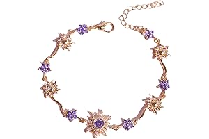 ASIK ACCESSORIES Tangled Bracelet Lost Princess Cosplay Jewelry Sun Bracelet Gold Plated Gold