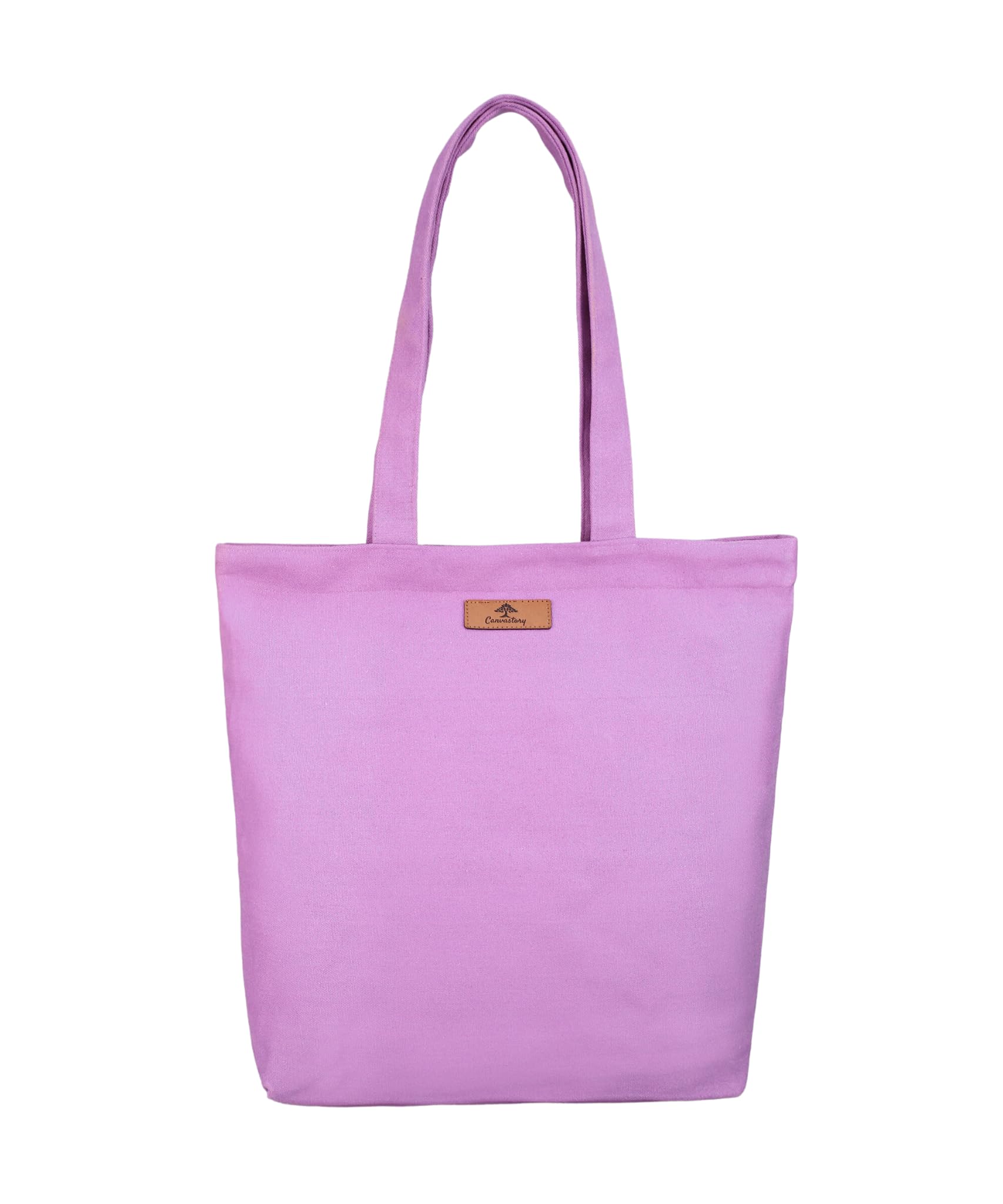Canvastory Large Zipper Shoulder Bag | Cotton Canvas Tote Bags for Women | College Bag for Girls | Tote Bag for Shopping/Office/Travel/Beach/Daily Use/Grocery Bags | Ladies Purse Handbag (Violet) (B0CCXVJCRX) Amazon Price History, Amazon Price Tracker