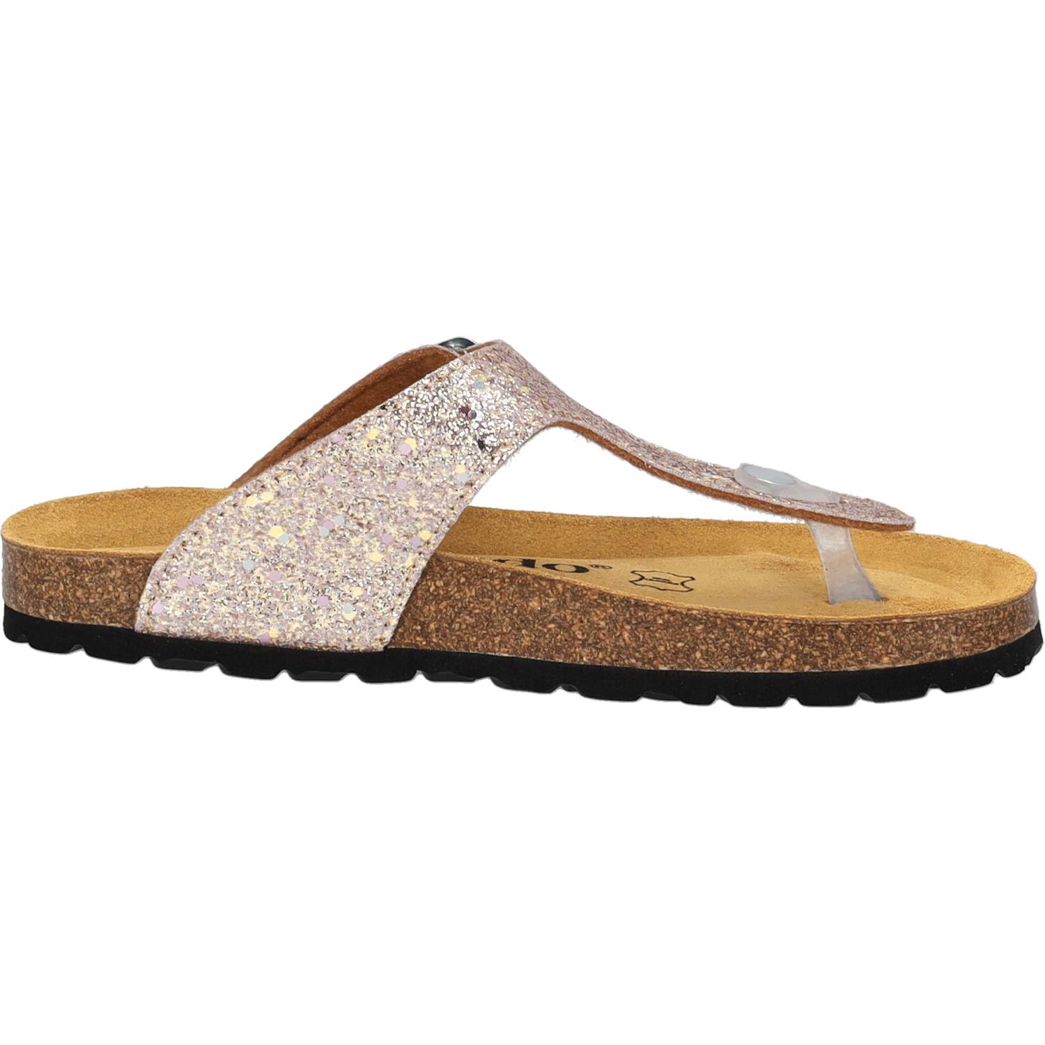Palado Mädchen Zehentrenner Kids Kos G Glitzer – coole Sandalen Made in Spain - bequeme Hausschuhe mit Glitzer - modische Sommerschuhe