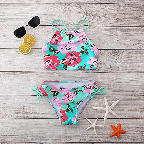 Betadog Girls' Tankini 2-Piece Swimsuit Outfits Summer Beach Sport Swimwear Bathing Suit Set Skirt3