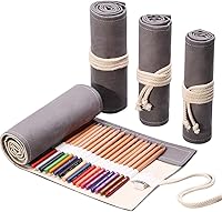 Vista 28 de DIYOMR Funda enrollable para lápices de 24/36/72 ranuras, lápices de colores para artistas, bolsa enrollable para lápices de dibujo, pinceles