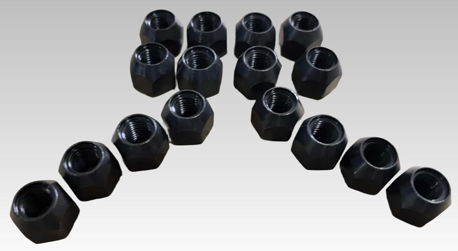16pc M10*1.25 ATV UTV Wheel Lug Nuts 85-1021 Replacement for Polaris Honda Suzuki Kawasaki Yamaha Arctic cat Can-am Front or Rear Studs (Black)