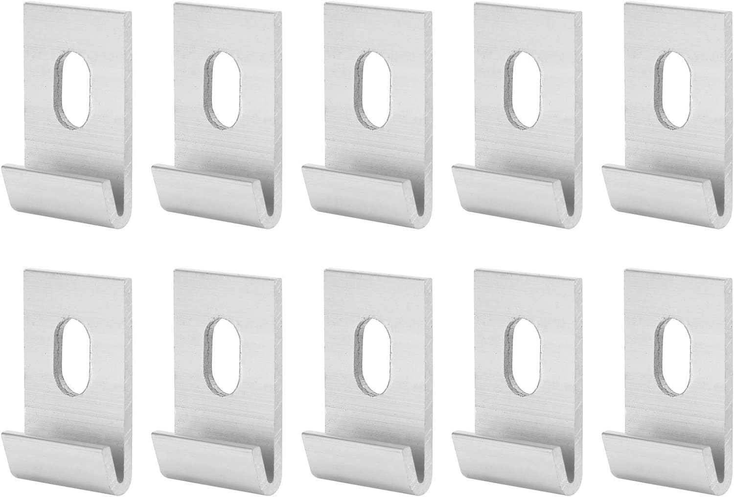 10 pezzi di clip per base per serra Nastro in metallo J Clip di fissaggio Attacca il kit di attrezzi per varie serre