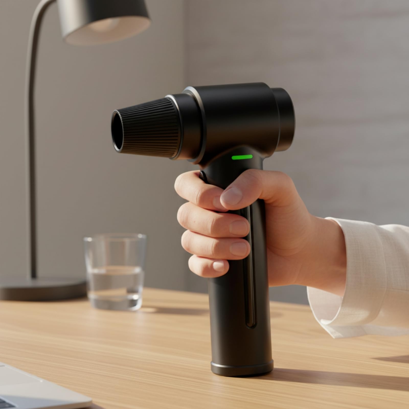 Gralara Soplador de Polvo Portátil Limpiador de Aire Eléctrico Manual Duster Recargable USB Inalámbrico Soplador con Accesorios Desmontables Mango y Carcasa