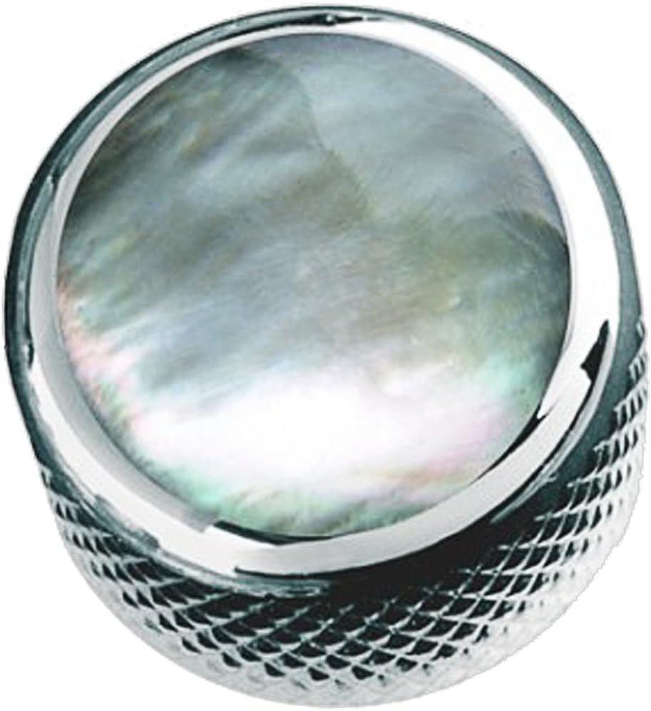 Dome Knob - GREEN PEARL ON CHROME, KCD-0020