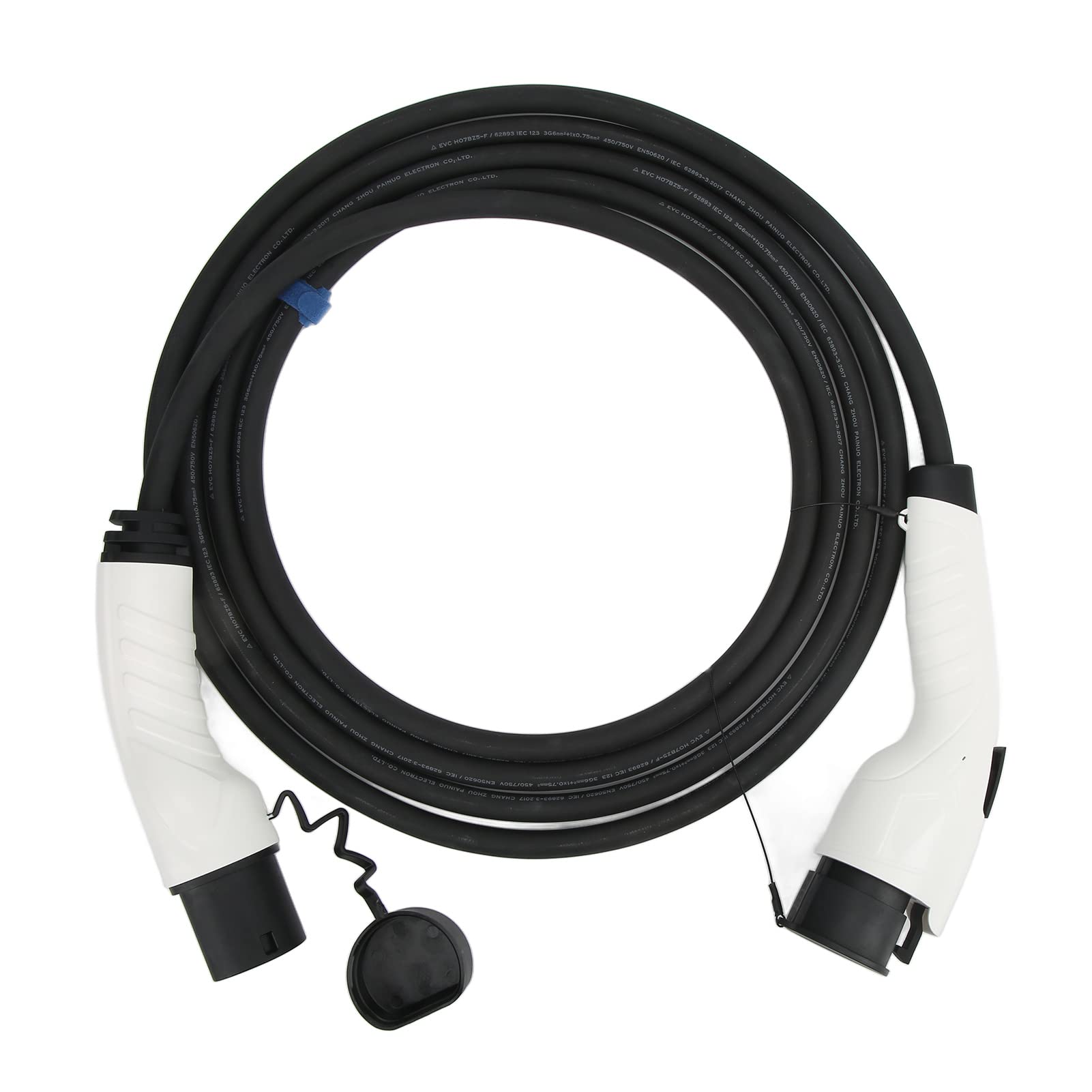 Typ Wtyczki Pojazdu Elektrycznego Zgodny z Typem 32A Kabel z Certyfikatem CE TUV o Mocy 7,2 KW, Przewód ładujący o Długości 16,4 Stopy do Pojazdów Elektrycznych J1772