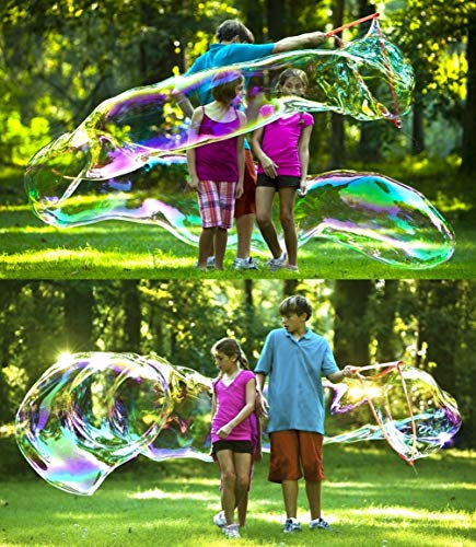 BUBBLETHING Big Bubbles Wand and Book, Easy for Kids Ages 6 to 96. Bubbles Really Big. (See Our Videos.) - Thumbnail 2