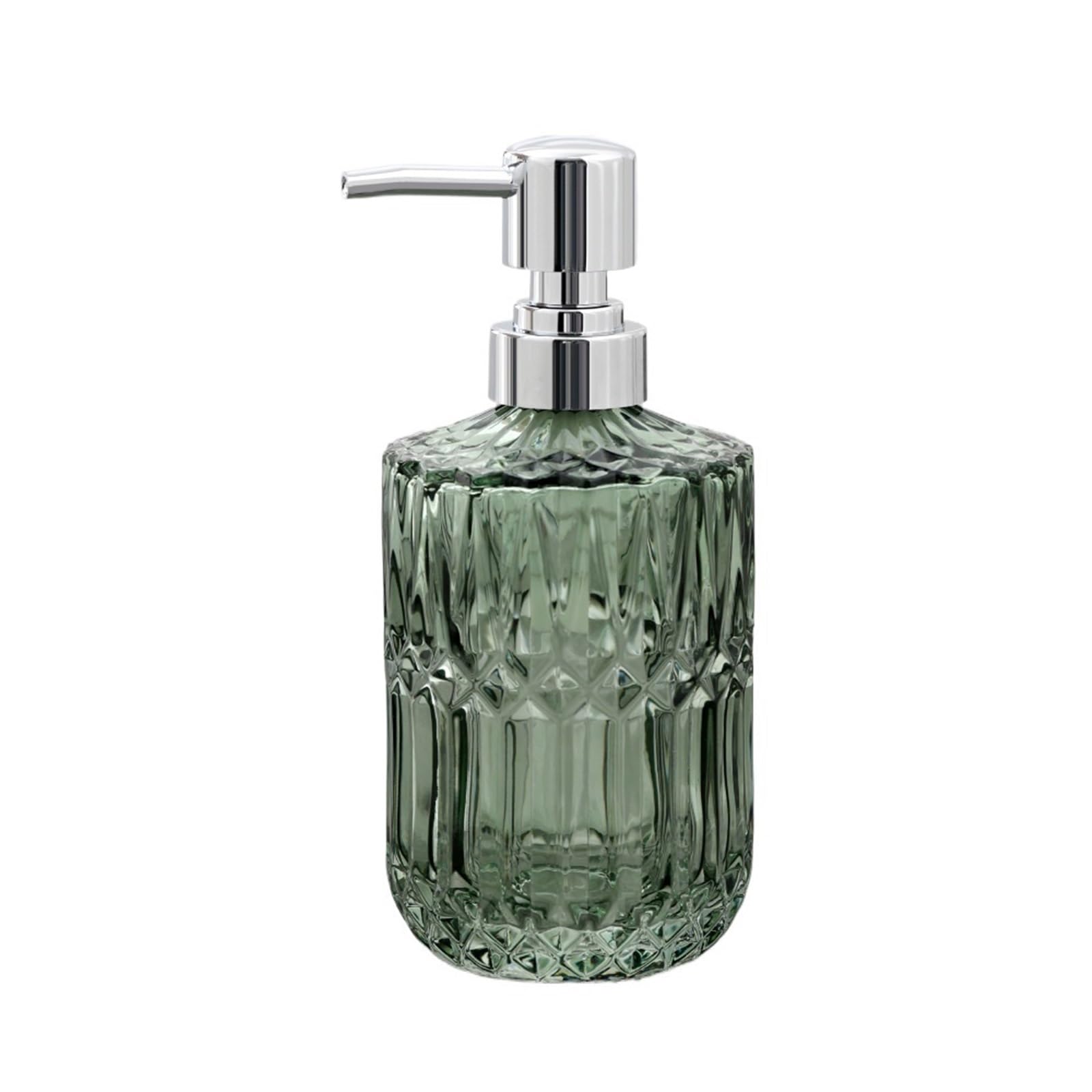 Soap Dispenser 380ml Glass Soap Dispenser With Pump Shampoo Shower Gel Lotion Press Bottle(Green)