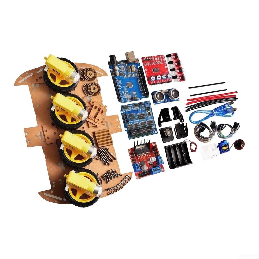 Kit per auto robot PCB 4WD con motori a 4 ingranaggi