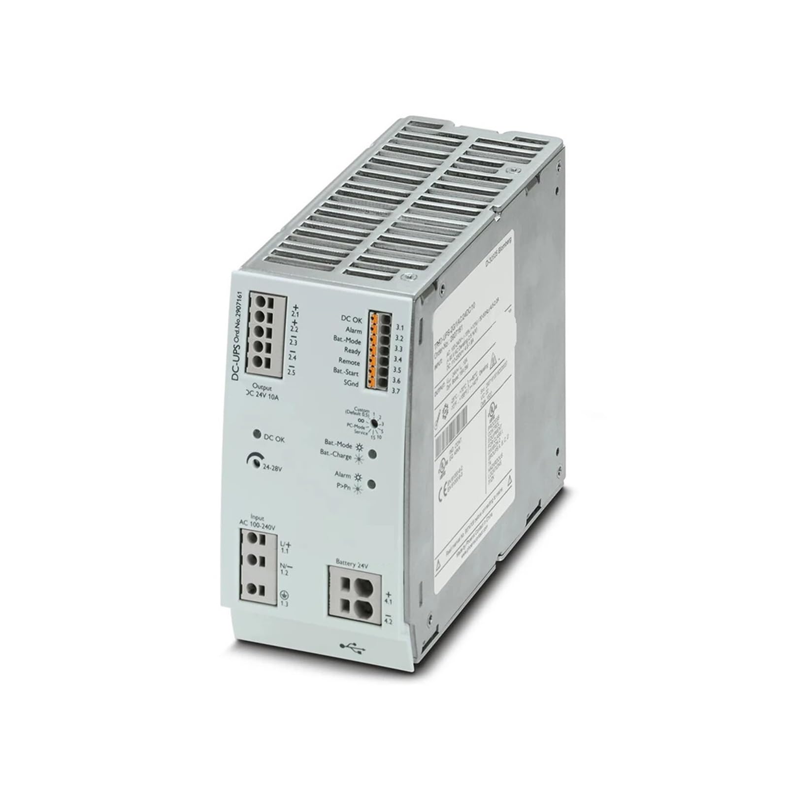 BFSYDLUJ 2907161 TRIO-UPS-2G/1AC/24DC/10 24VDC/10A Power Supply