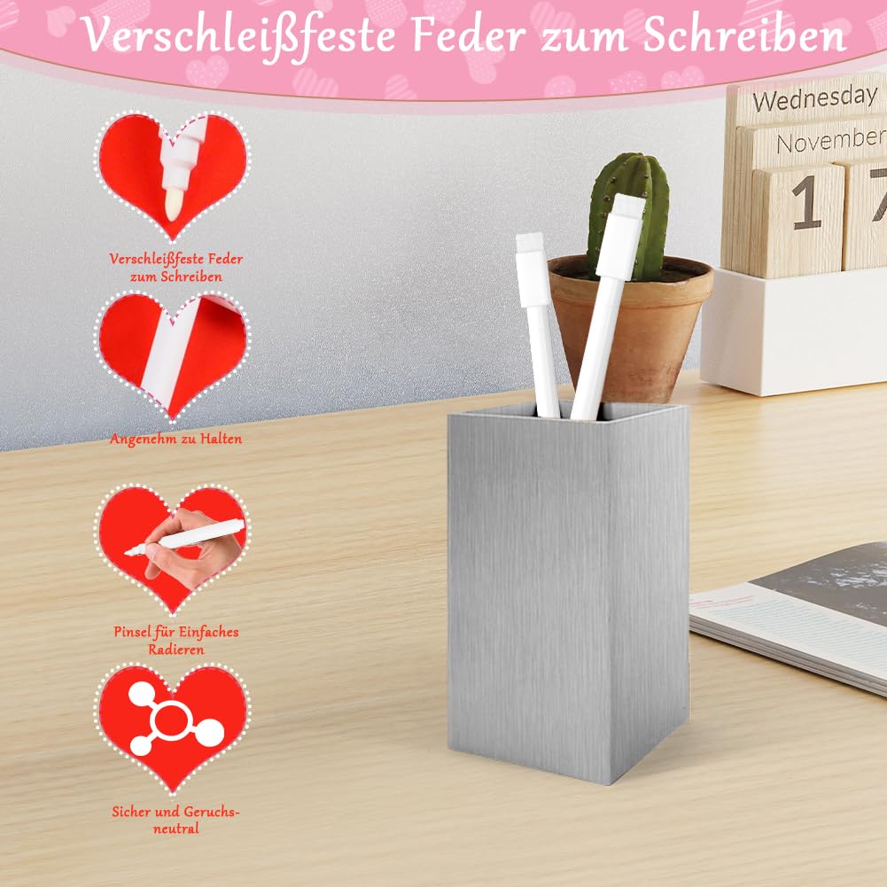 Fosoloni Set of 8 Heart Shaped Sunglasses with White Pen for Writing on - Image 3