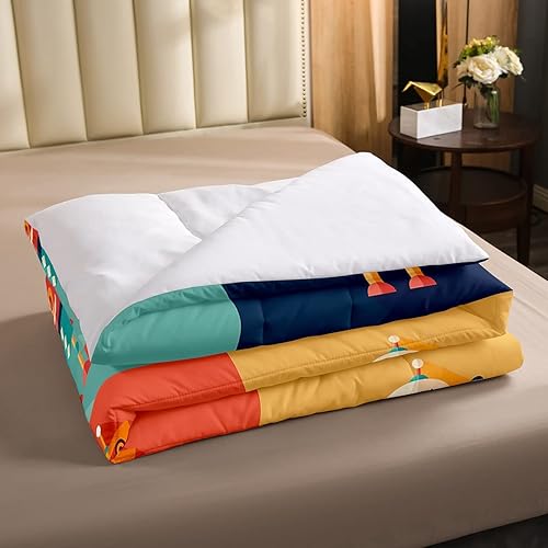 Miniatura 4 de Erosebridal Juego de edredón de robot tamaño Queen, juego de ropa de cama de decoración de robot espacial para dormitorio de niños y niños, juego de