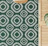 STENCILOGY® / Asi - 24' x 38' XL Wall Stencil, Large Floral Wall Stencil Pattern, Large Allover Wall Stencils for Painting, Stencils for Walls, Flower Leaf Stencils