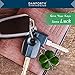 DANFORTH Four Leaf Clover Keychain (Green) | Pewter | Durable, Handcrafted Pewter Lucky Charm | St. Patricks Day Accessories | 1 ½” Tall x 1 ¼” Wide | Made in the USA
