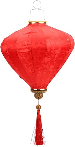 Gadpiparty Vintage Decor Vietnam Hoi an Lantern Vintage Tela Farol colgante al aire libre Luz de noche Sushi Tienda Decoración para tienda Ventana