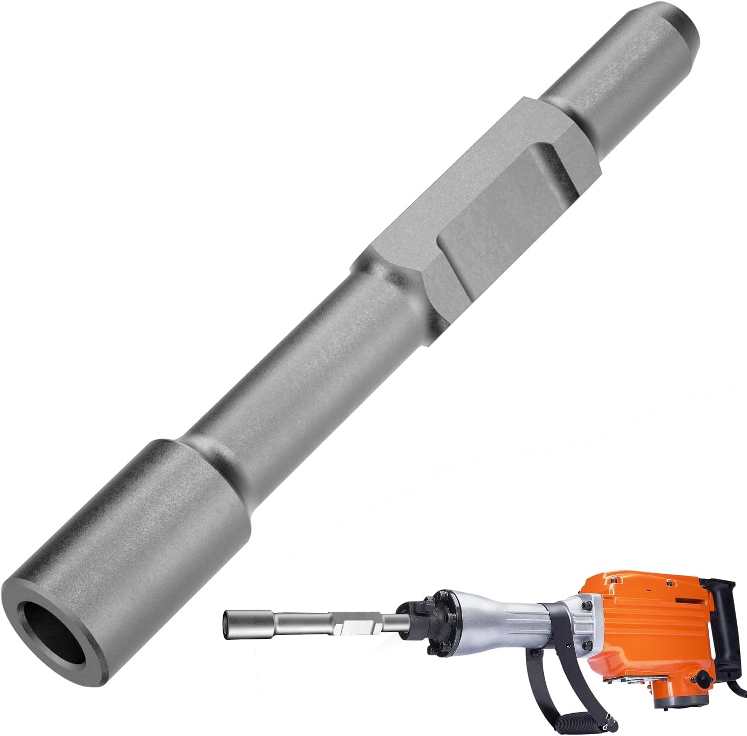 Ground Rod Driver SDS-Hex Demolition Jack Hammer,Hammer Drill Rod Driver Hex Shank, 1-3/16" Hex Shank