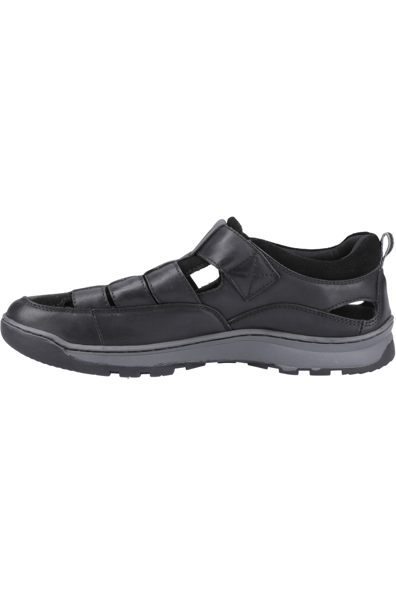 Hush Puppies Men's Black Rucker Fisherman Sandals Colour: : Size 14