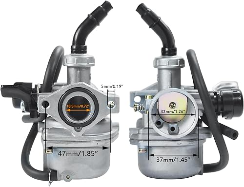 Miniatura 6 de HOLATO Kit de línea de combustible para filtro de aire de carburador PZ19 para carburador de 50 cc, 70 cc, 90 cc, 110 cc, 125 cc, Tao Tao, GK110,