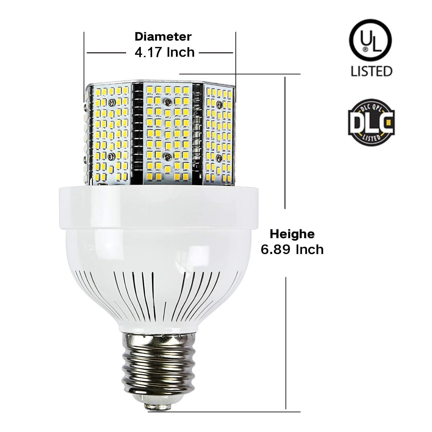 12pcs 85W 480Volt LED Corn Light Bulb E39 Cob Corn Light 3000K Daylight Garage Light for High Bay — view 2