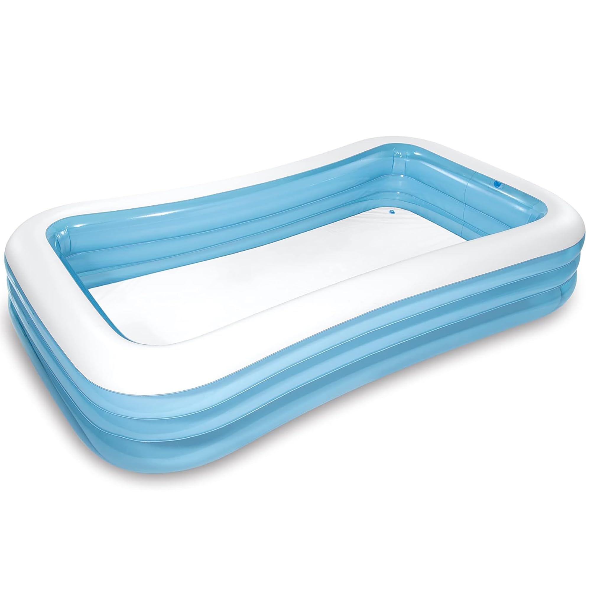 Intex: Swim Center – Piscine familiale – 300 x 183 x 55 cm – Bleu – Piscine Gonflable, Splash & Wade, Jeu d'eau dans l'arrière-Cour, Vinyle, Larges parois latérales, 800 l, Enfants de 6 Ans et Plus