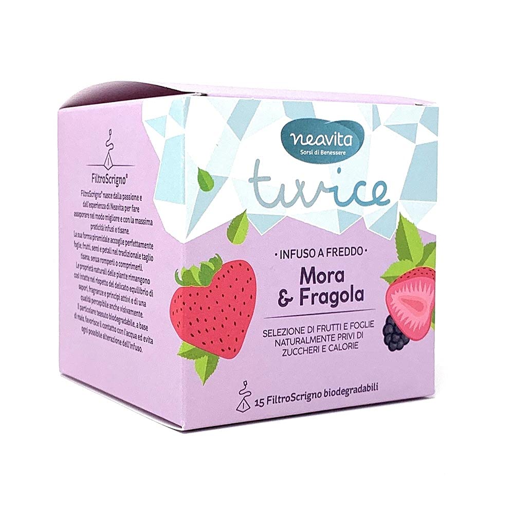 Infuso Twice Mora E Fragola Filtroscrigno 15 Filtri 3,5 G - 4
