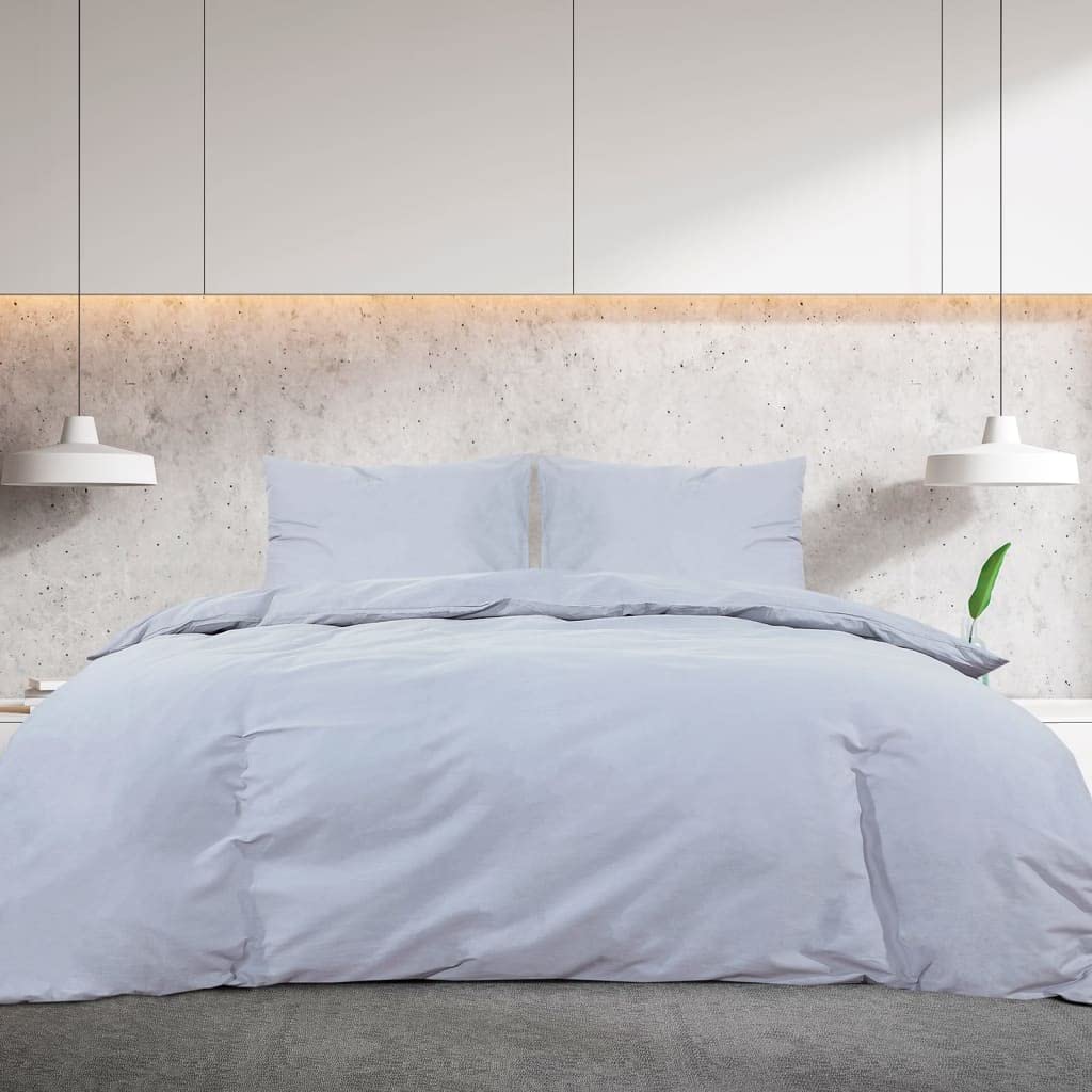 Set Copripiumino Grigio 260x240 cm in Cotone,Casa e Giardino,Biancheria,Lenzuola e Coperte,Copripiumini,1.18kg - 136100