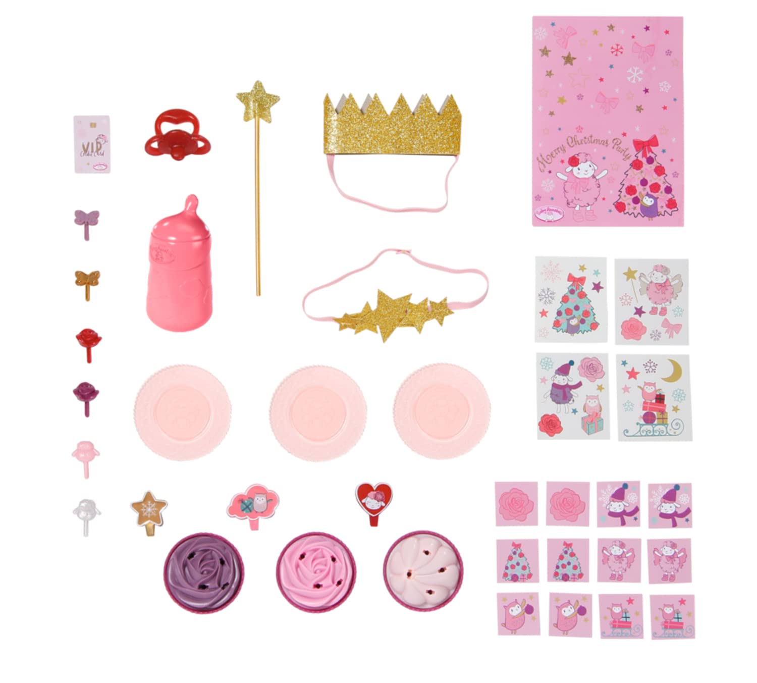 Zapf Creation Baby Annabell Adventskalender mit 24 Überraschungen, enthält Kleidung und Accessoires für 43 cm Puppen, 709634