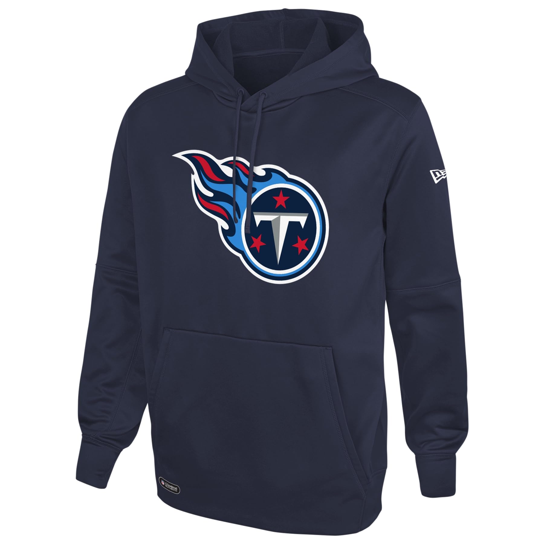 New Era NFL Men's Recognition Team Colors Pullover Performance Fleece Hoodie, Tennessee Titans, Small