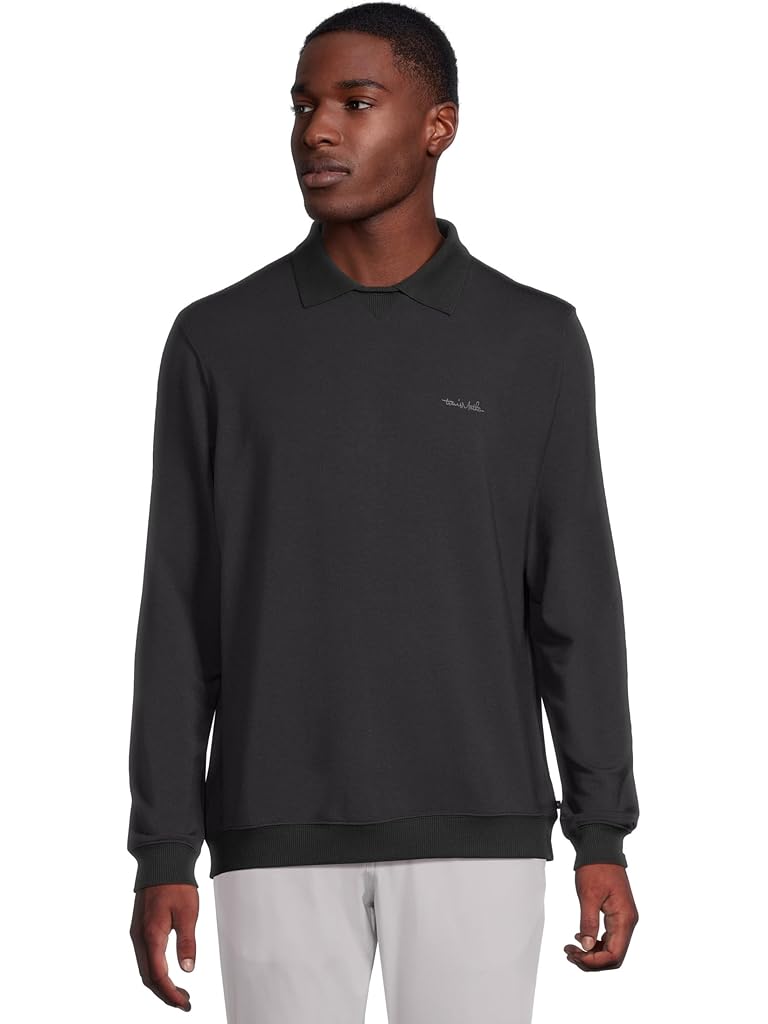 Black TravisMathew Amenities Collar Crew