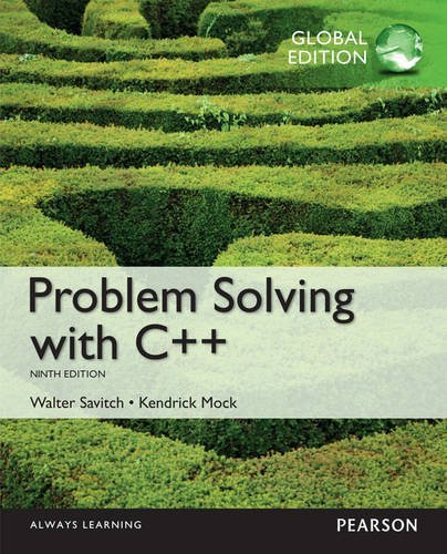 Problem Solving With C++: Global Edition By Savitch, W.: Buy Online at ...