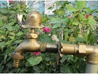 Robinet de jardin robinet robinet extérieur robinet rural forme animale jardin Bibcock avec Bronze Antique escargot robinet pour Machine à laver