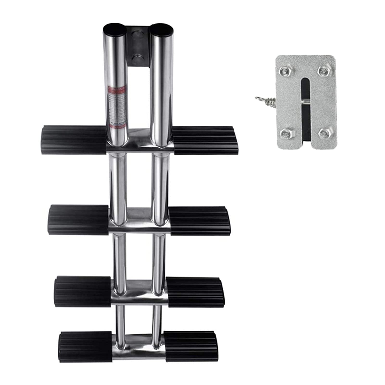 Scala telescopica Marina for Barca a 4 gradini, scaletta da Bagno Resistente for Piscina/sommozzatore for Yacht, Costruzione in Acciaio Inossidabile con Gradino Antiscivolo