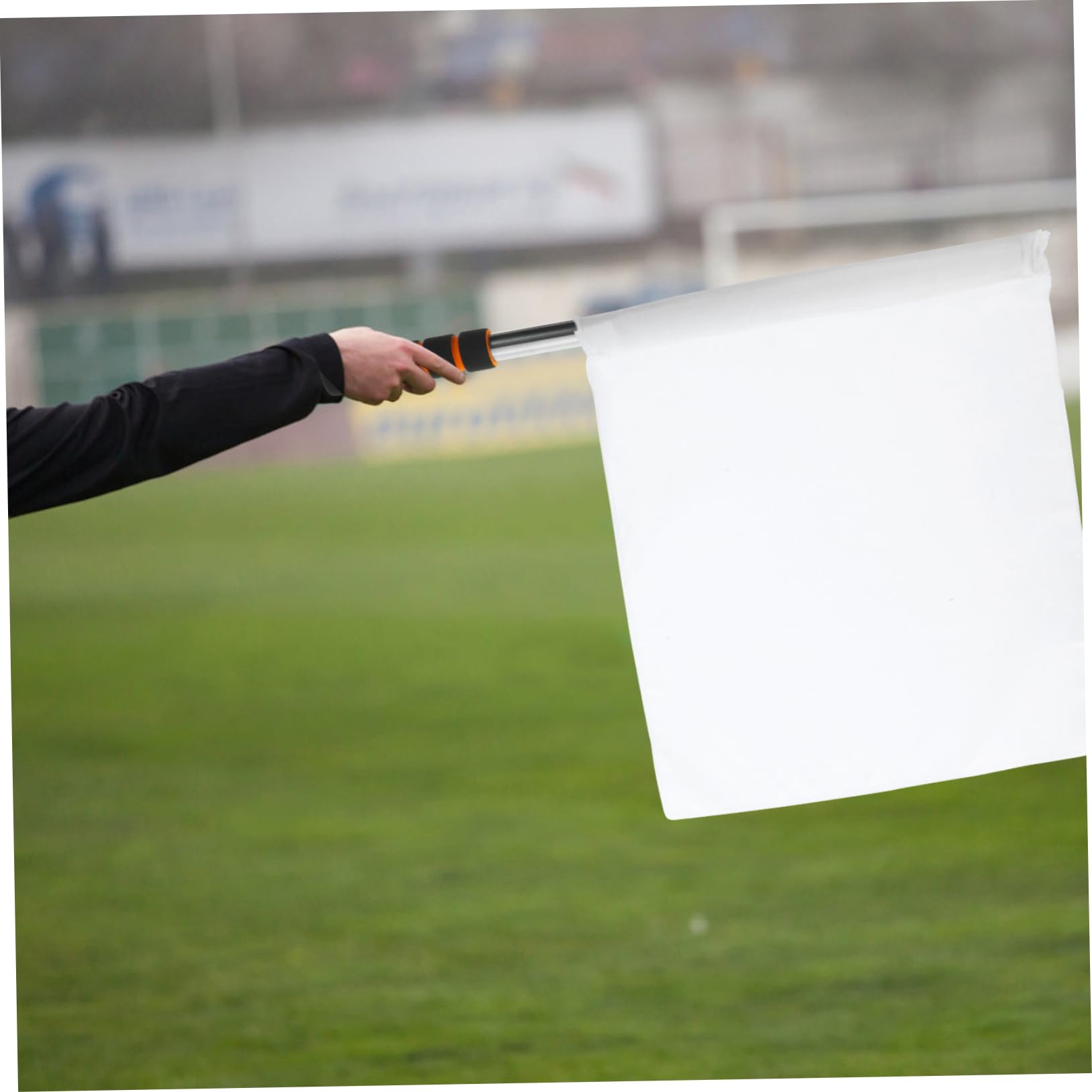 HANABASS Banderines de Árbitro de Fútbol, 10 Piezas, Poliéster y Acero Inoxidable, Alta Visibilidad, Fáciles de Llevar para Partidos al Aire Libre