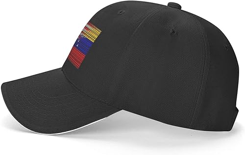 Miniatura 4 de Gorra de golf de béisbol con bandera de Venezuela de EE. UU., Casquette, gorras de camionero al aire libre, ajustables, color negro personalizado,