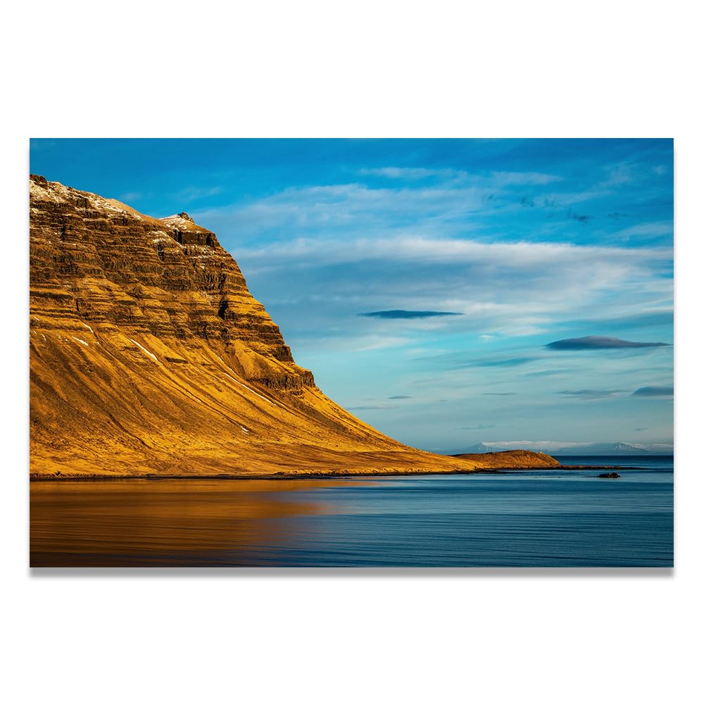 VHdfgTY The Azure SkyMountain Landscape Canvas Wall Art Nature Scenery Wall Decor for Home 70x105cm Unframed