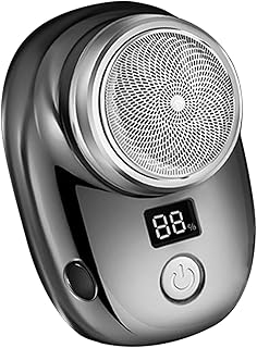 Electric Razor, Waterproof Electric Razor Shavers, Pocket Size Electric Shaver, LED Display Travel Electric Beard Shaver, USB Rechargeable Type-C Electric Charging Shavers for Men
