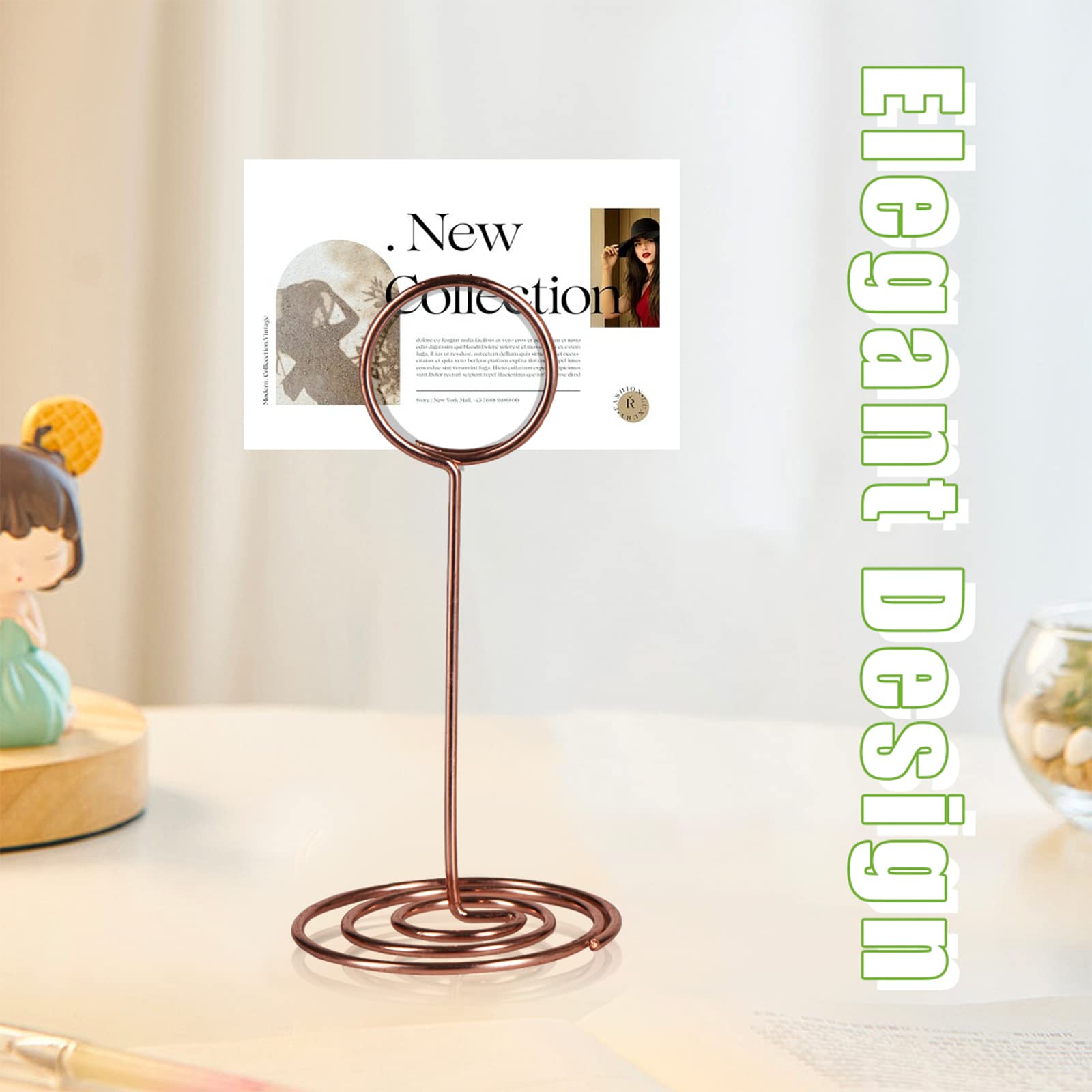 Amazon.co.jp: テーブル番号ホルダー シンプルなシルバー テーブル