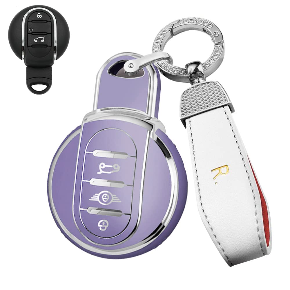 SANRILY Sliver-edge Key Fob Cover For Mini Cooper Countryman S ONE JCW - View #9