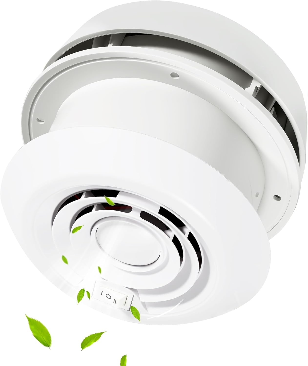 RQG 12 Volt RV Exhaust Fan, 60CFM Super Quiet RV Vent Fan, Waterproof ABS RV Ceiling Bathroom Roof Vent for Removing Smoke Odor Moisture Ventilation Marine Boat Yacht Trailer Motorhome