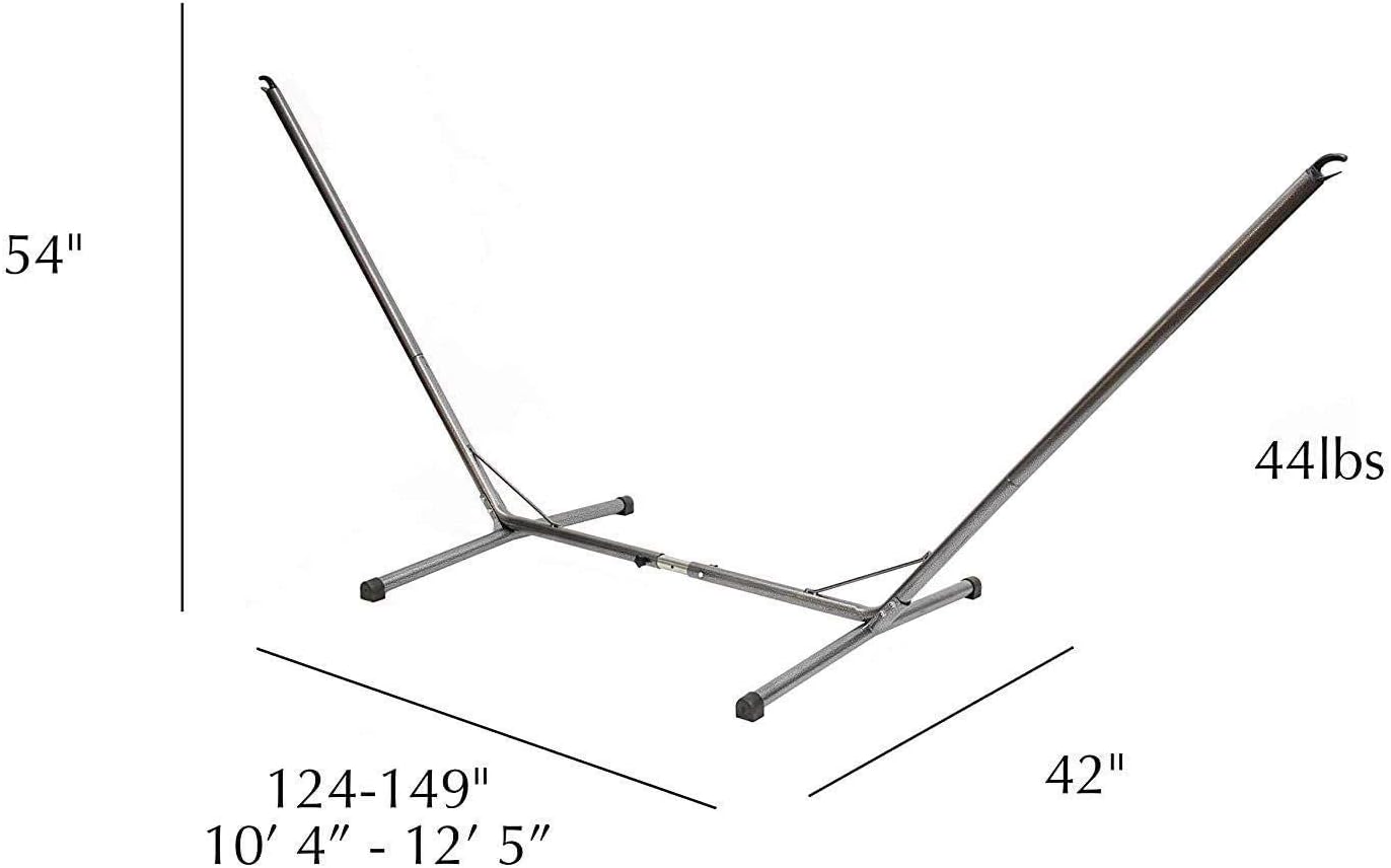 Byer of Maine Ceara Stand - Adjustable for Most Outdoor Single and Double Hammocks - Easy to Assemble & Take Apart - Stand Only - Holds Up to 440 lbs