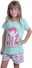 Pijama Algodao Infantil Para Menina