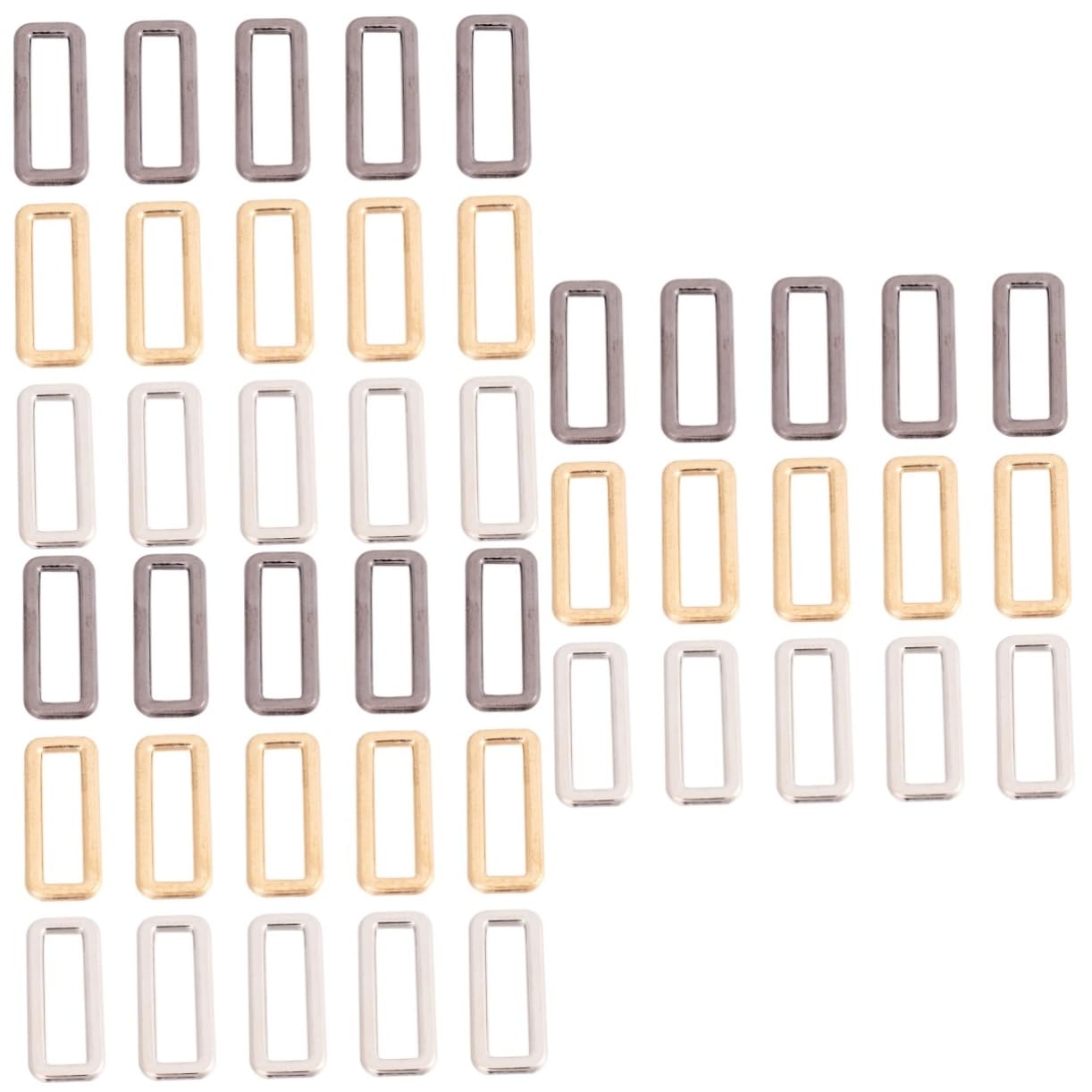 NUOBESTY 30 Uds Accesorios Suite Rodillo Llavero Hebilla Cuadrada