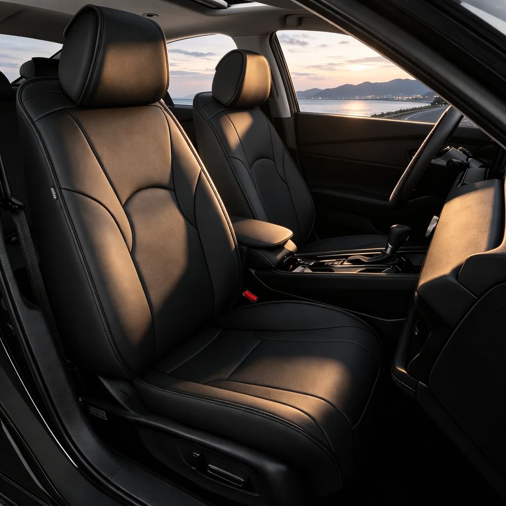 TTX LIGHTING Custom Fit Faux Leather Seat Covers for Honda Accord 2023-2026
