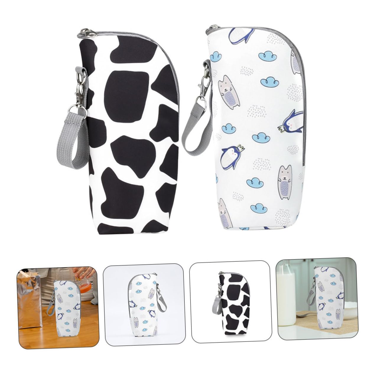BESTonZON 6piezas Bolsa Aislante para Biberones Bolsa De Almacenamiento De Leche Térmica Accesorios para Cochecito para Mantener La Temperatura Diseño Portátil y Lavable
