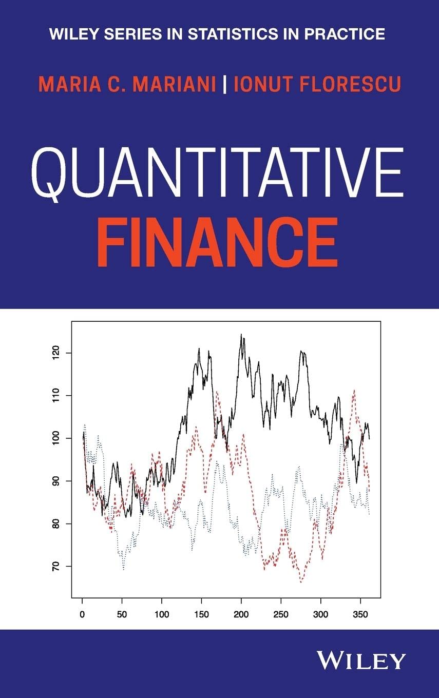Quantitative Finance : Mariani, Maria Cristina, Florescu, Ionut: Amazon.sg:  Books