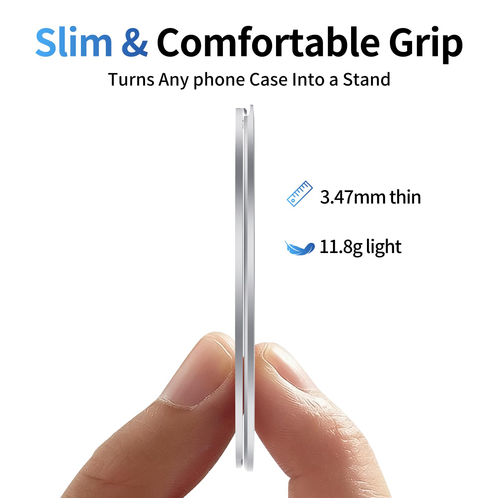 Custodia magnetica per telefono con specchio per MagSafe Supporto universale regolabile in metallo per iPhone 17/16/15/14 Pro Max Slim Phone Mirror per tutti gli smartphone utilizzati per donne