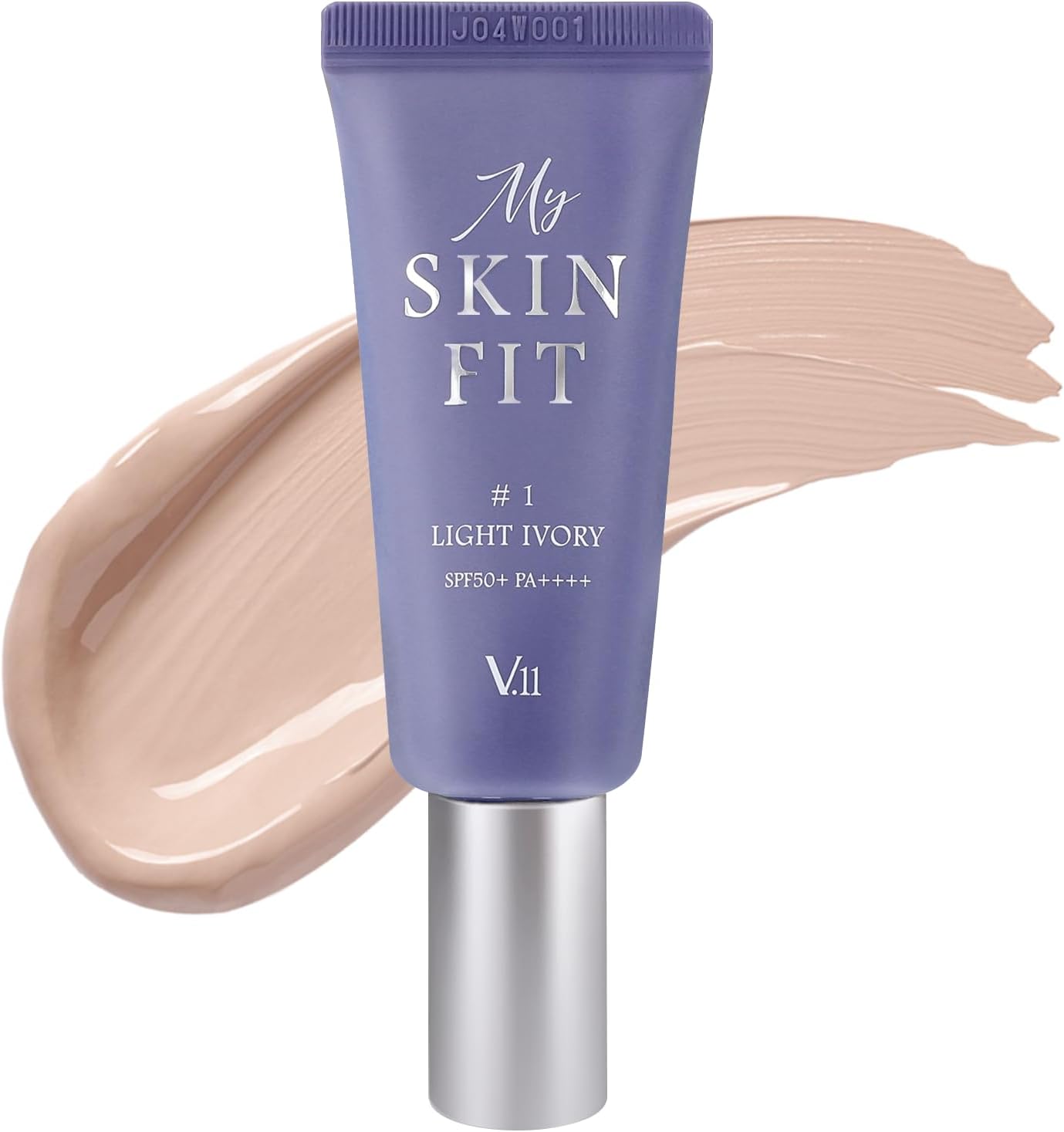 [VILLAGE 11 FACTORY] MY SKIN FIT BB CREAM (#1 LIGHT IVORY, 20ml) Korean BB Cream with SPF 50+ PA++++ Hyaluronic Acid, Niacinamide & Collagen for Moisturizing, Brightening & Natural Coverage