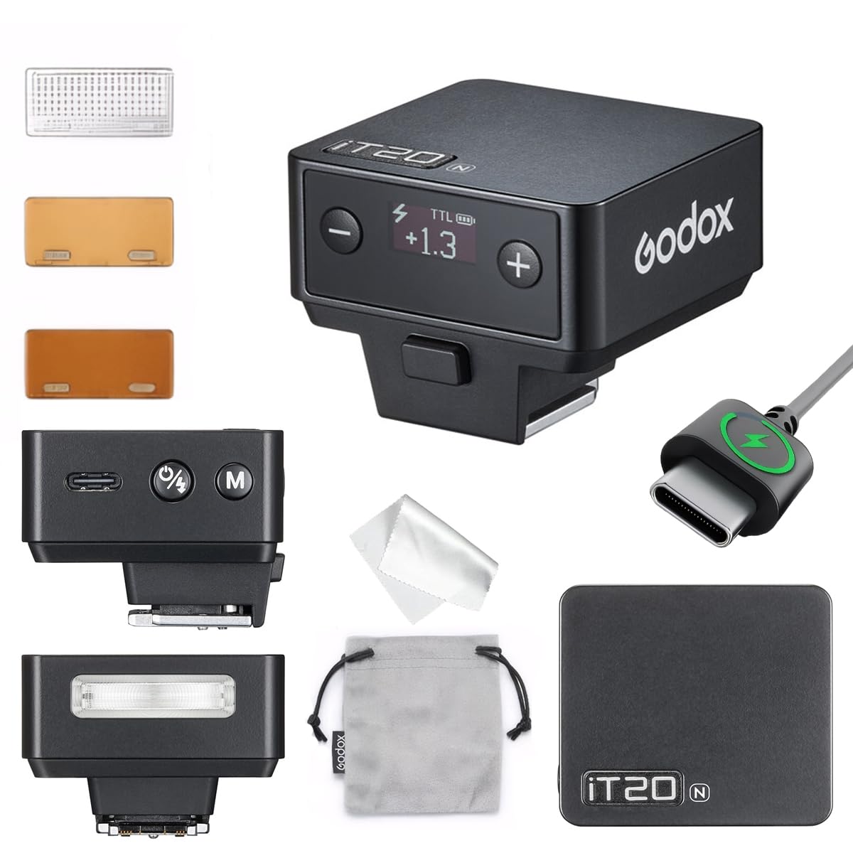 Godox IT20 N IT20N Flash for Nikon,GODOX iT20N IT20 N Mini Camera Flash