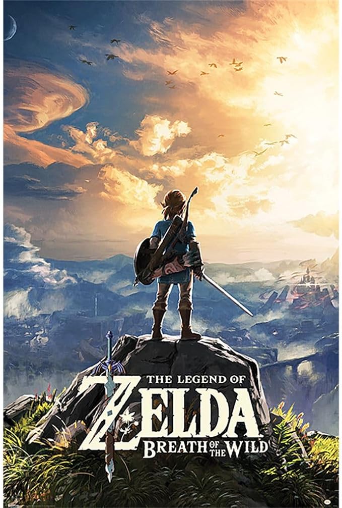 Zelda-filmen: Nintendo presenterar första officiella fotona – överlägset vackra, inget mer att säga... 10 61E7RPKCLwL. AC SX679 Pyramid America The Legend of Zelda Breath of The Wild Hyrule Video Game Gaming Cool Wall Decor Art Print Poster 60x90